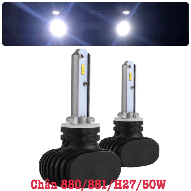 Cặp Đèn Led H1/H3/H4/H7/880-881/H8-H11-H16/9005/9006 Cho Ô Tô