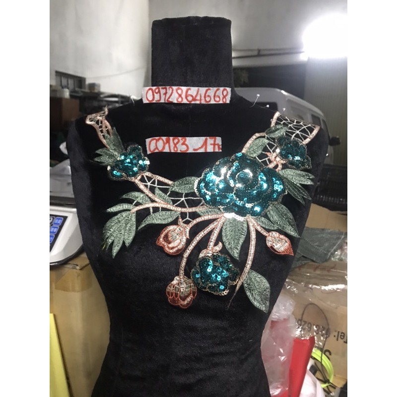 Cổ thêu, hoa kim sa (Shop giao đơn tiền hàng từ 50k)