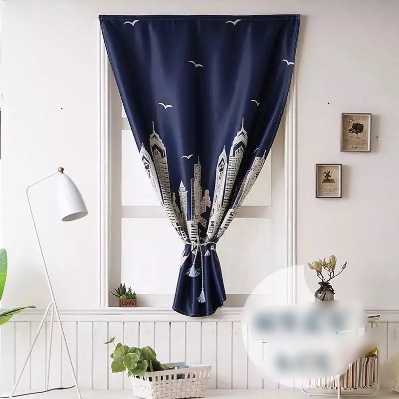 Rèm Vải Dán Tường Treo Cửa 1 tấm MC018 - tặng dây buộc