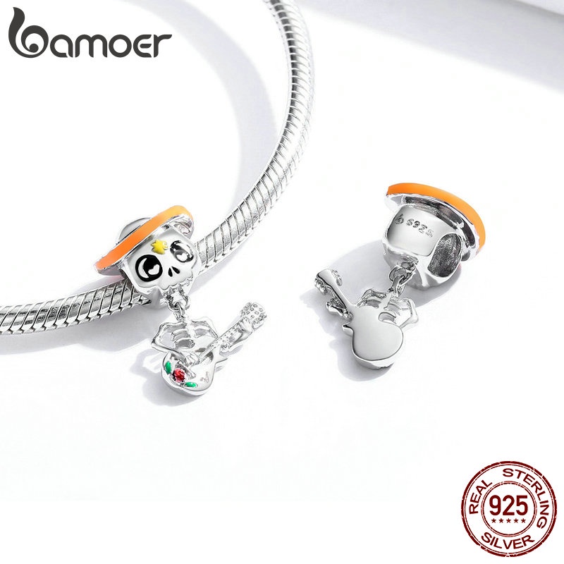 Hạt cườm BAMOER BSC324 bạc 925 phong cách  Halloween 6 loại tùy chọn phụ kiện trang sức vòng tay/vòng cổ DIY