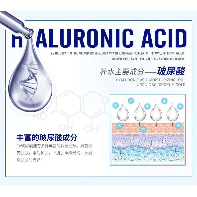 Mặt Nạ HA Hyaluronic Acid Bioaqua Dưỡng Ẩm, Giữ Ẩm, Mịn Da, Dịu Da Mask Nội Địa Trung Chính Hãng - LAI'S STORE | Thế Giới Skin Care