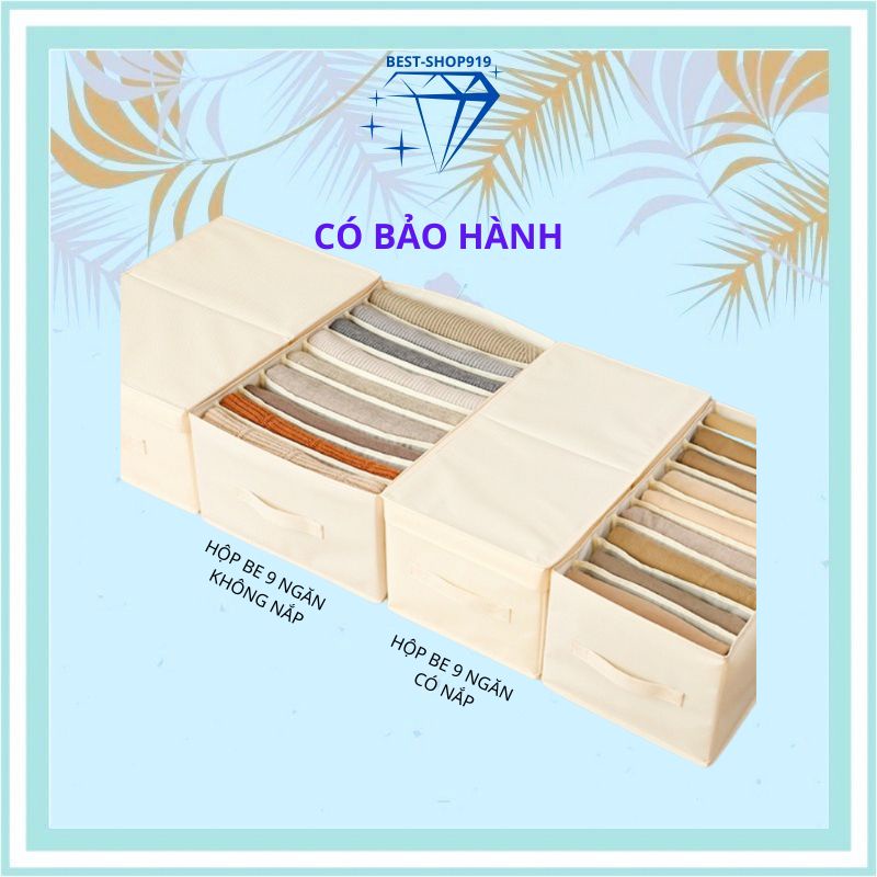 Hộp Vải Gấp Gọn Chia 7 Ngăn 9 Ngăn Có Nắp Và Không Nắp Hàng Cao Cấp Xuất Thụy Điển [CÓ BẢO HÀNH ]
