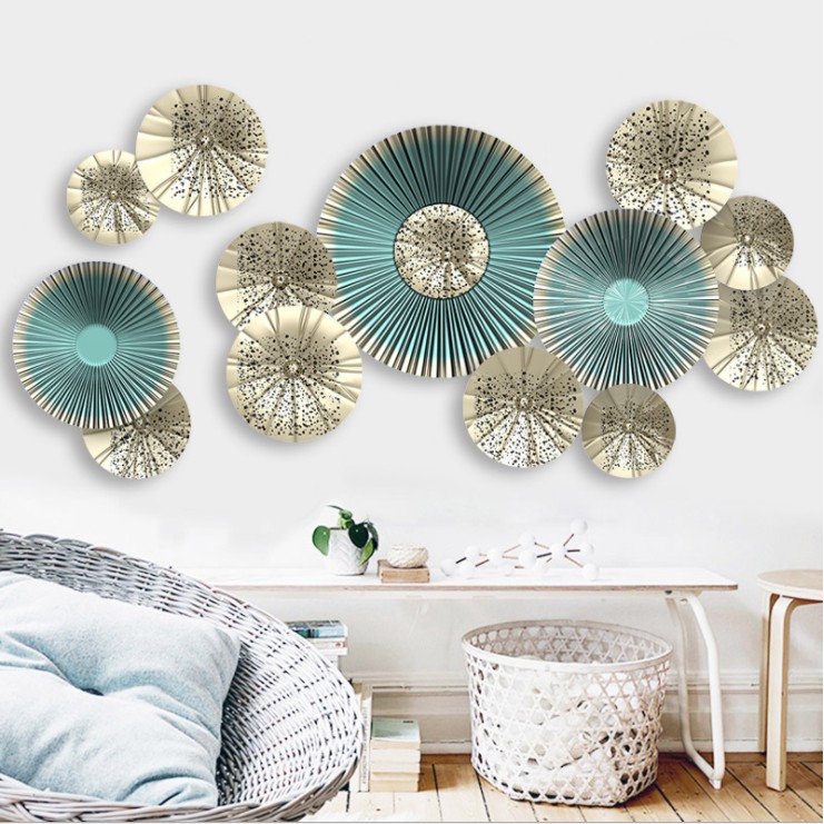 Decal dán tường trang trí - LÁ SEN XANH HIỆN ĐẠI SẮC NÉT HIỆN ĐẠI