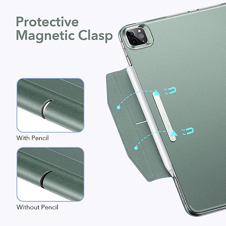 Bao Da Dành Cho iPad Pro 11 inch 2021/2022 &amp; iPad Pro 12.9 inch 2021/2022 ESR Ascend Trifold Hard Case - Hàng Nhập Khẩu.