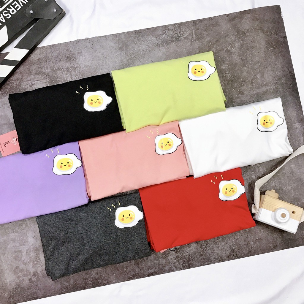 [HÌNH THẬT TỰ CHỤP] - Áo thun tay ngắn Be Yourself unisex size M L - TRỨNG CHIÊN ỐP LA
