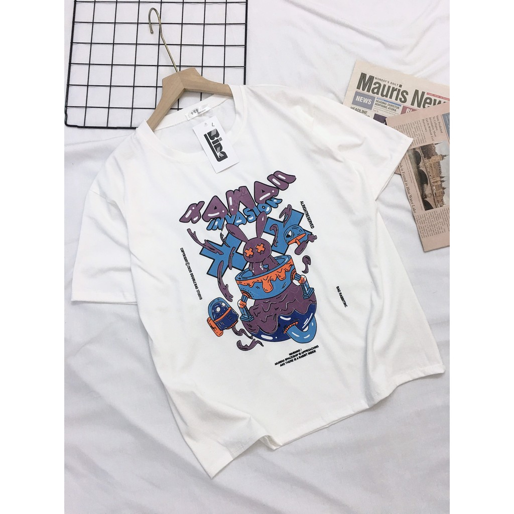 Áo thun tay lỡ Unisex Shynstores , áo phông nam nữ form rộng có size freeship