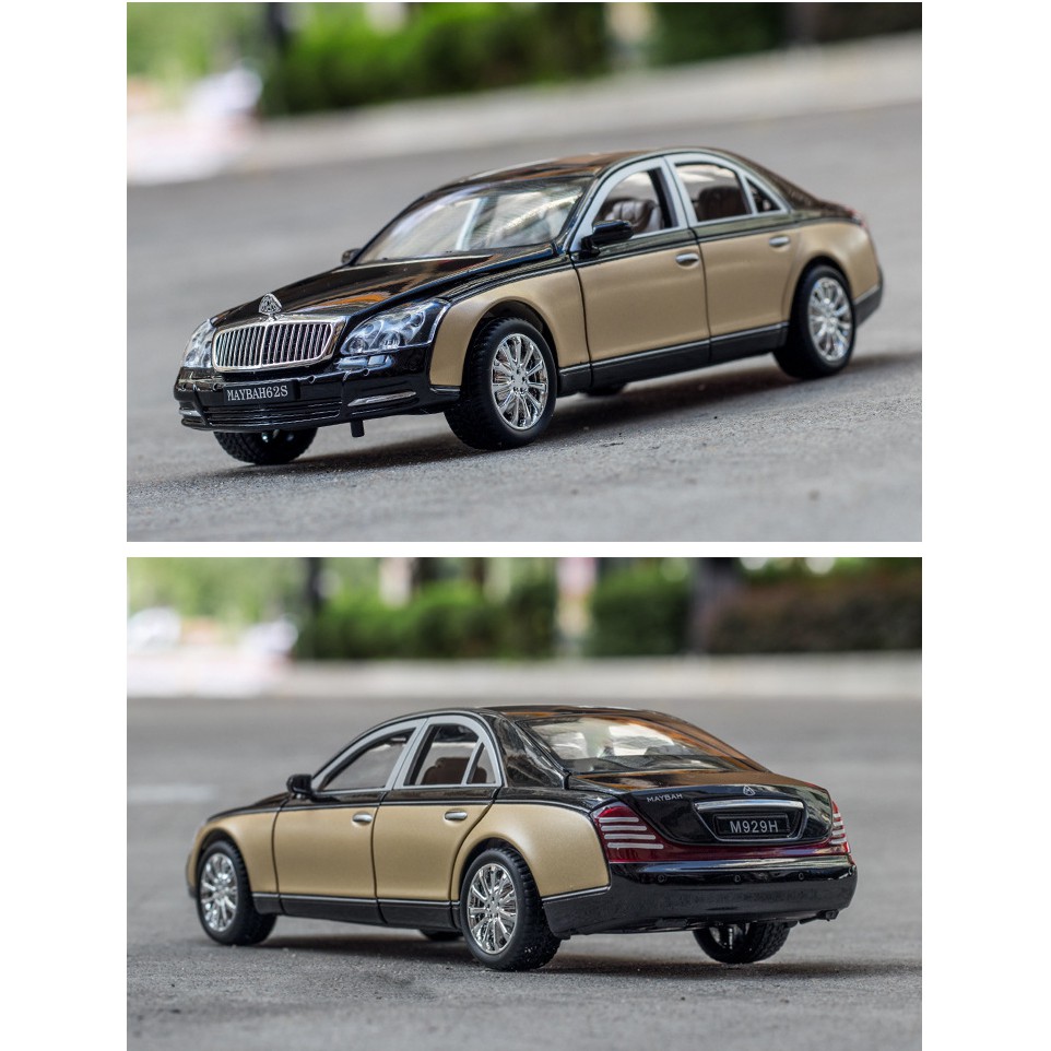 Xe Mô Hình MAYBACH 62S 1:24 Hãng XLG, Thân Xe Kim Loại, Có Đèn Và Âm Thanh