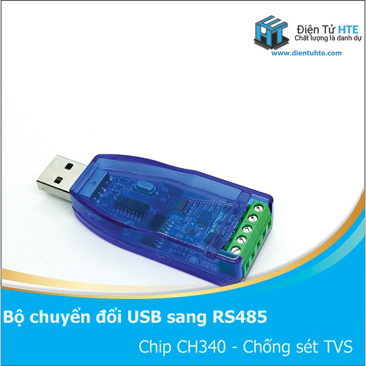 Bộ chuyển đổi USB sang RS485 TVS - CH340 [HTE Quy Nhơn CN2]