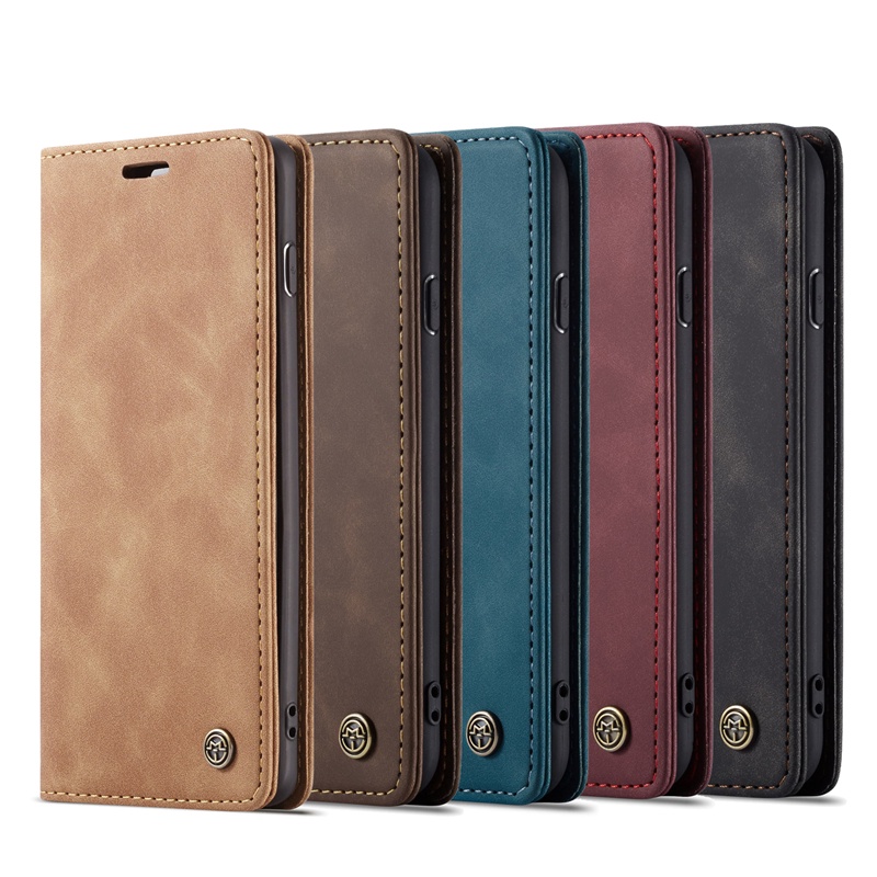 Bao da điện thoại sang trọng kiểu cổ điển cho Samsung Galaxy S10 Plus S10 5G S9 Plus S8 Plus S7 Edge S10e