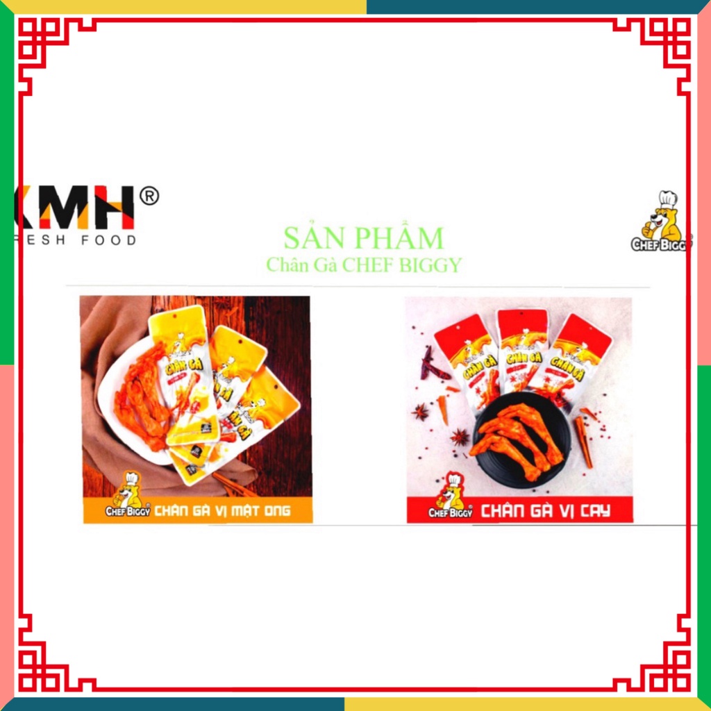 1 Bịch Chân Gà CHEF BIGGY Vị Cay, Vị Mật Ong, Mix Vị