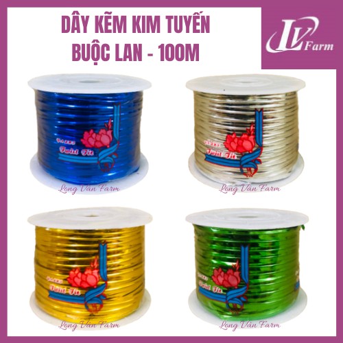 DÂY KẼM KIM TUYẾN 100M - Dây Buộc Hoa Lan, Hoa Hồng, Cây Cảnh