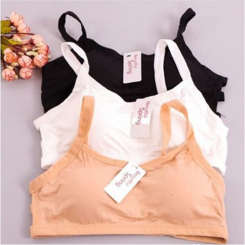 Áo 3 dây trẻ em mút đệm mỏng nhiều màu Bra ba dây lót lá học sinh cấp 1 cấp 2 DOLOTDAY