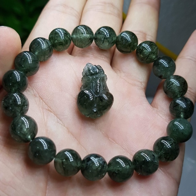 Combo vòng phong thủy tóc xanh