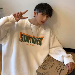 Áo len nam dài tay cổ tròn thời trang Hàn