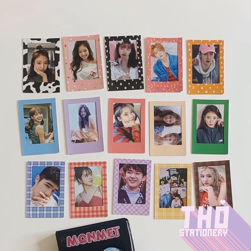 Sticker Khung Ảnh Polaroid 💖 Hình Dán Confetti Ribbon Trang Trí Sổ Toploader Lomo Card  Kpop Idol BTS BlackPink Hàn Quốc