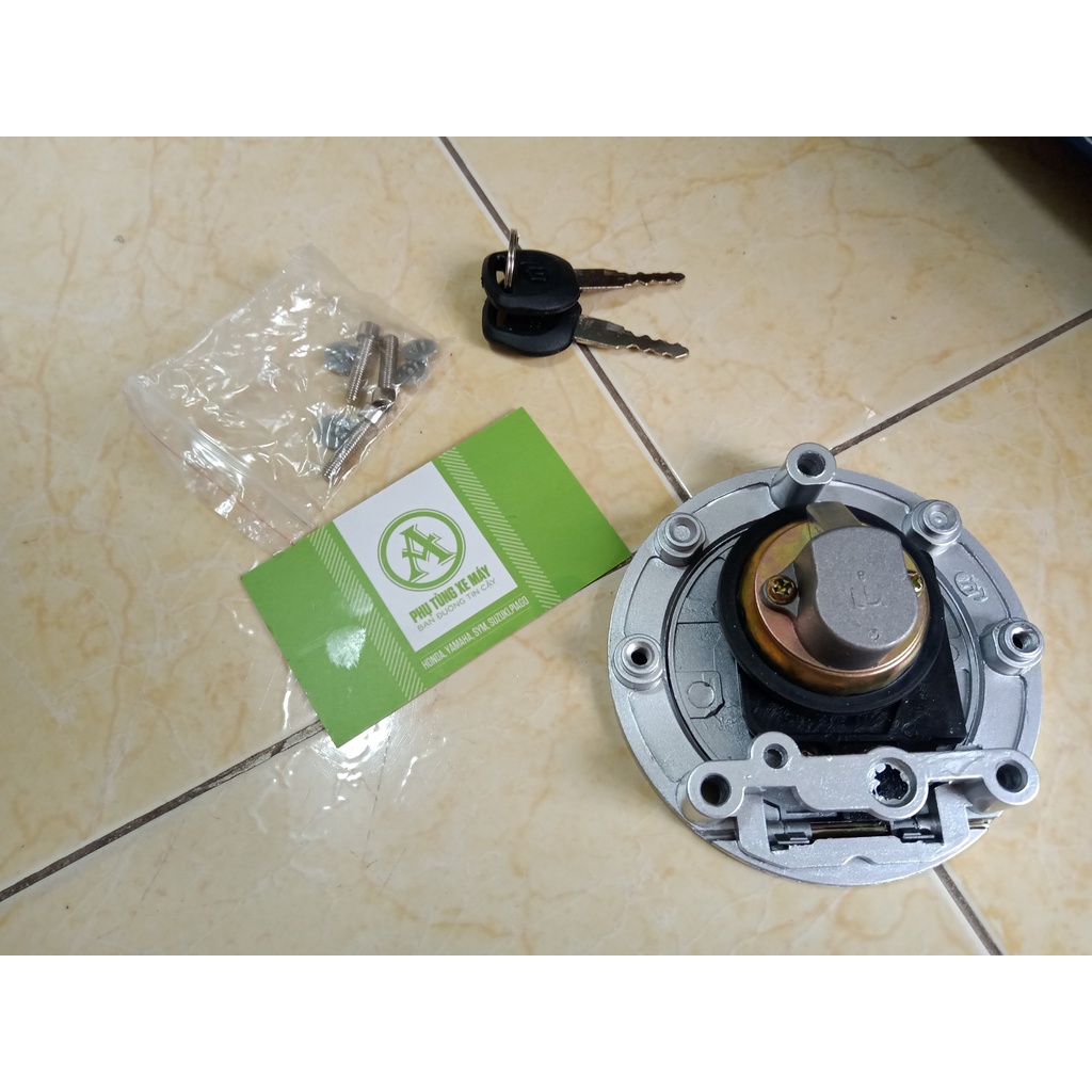 Nắp Âm tròn xăng xe ba bánh có khóa hàng cao cấp