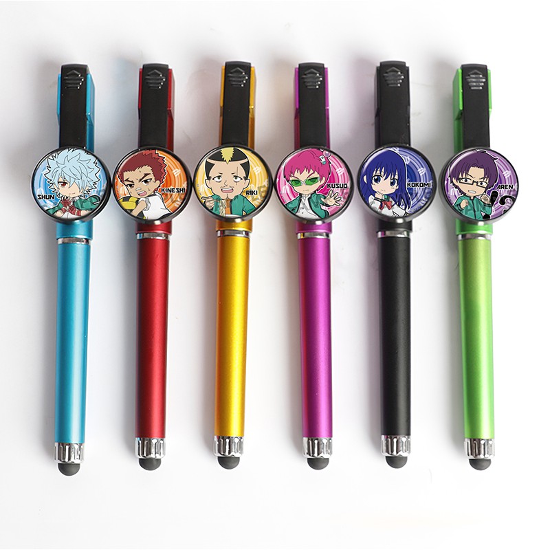 Bút Saiki Kusuo - Kẻ siêu năng khốn khổ (bút viết+bút cảm ứng+giá đỡ điện thoại) phần 2