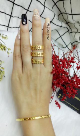 Nhẫn nữ hoa mai