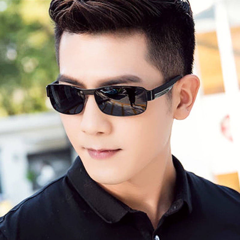 Kính Mát Phân Cực Không Màu Độ Nét Cao Dùng Lái Xe Ban Đêm Thời Trang Cho Nam