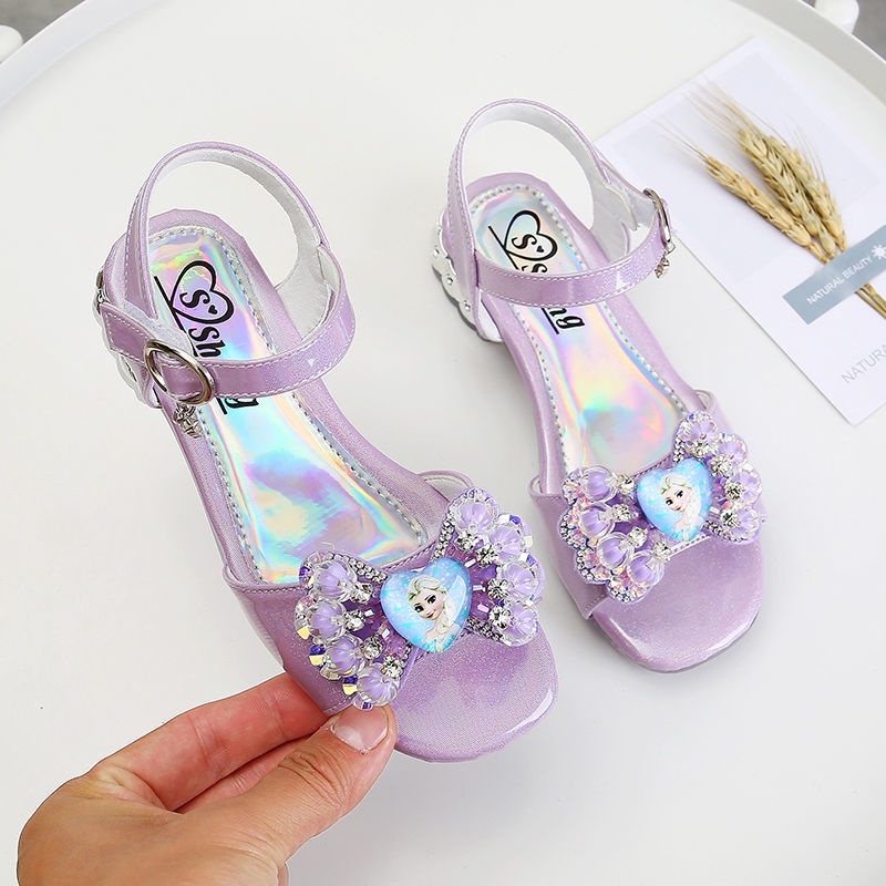 Giày Sandal Công Chúa Đính Đá Phong Cách Hàn Quốc Thời Trang Mùa Hè Hàng Mới 2022 Dành Cho Bé Gái