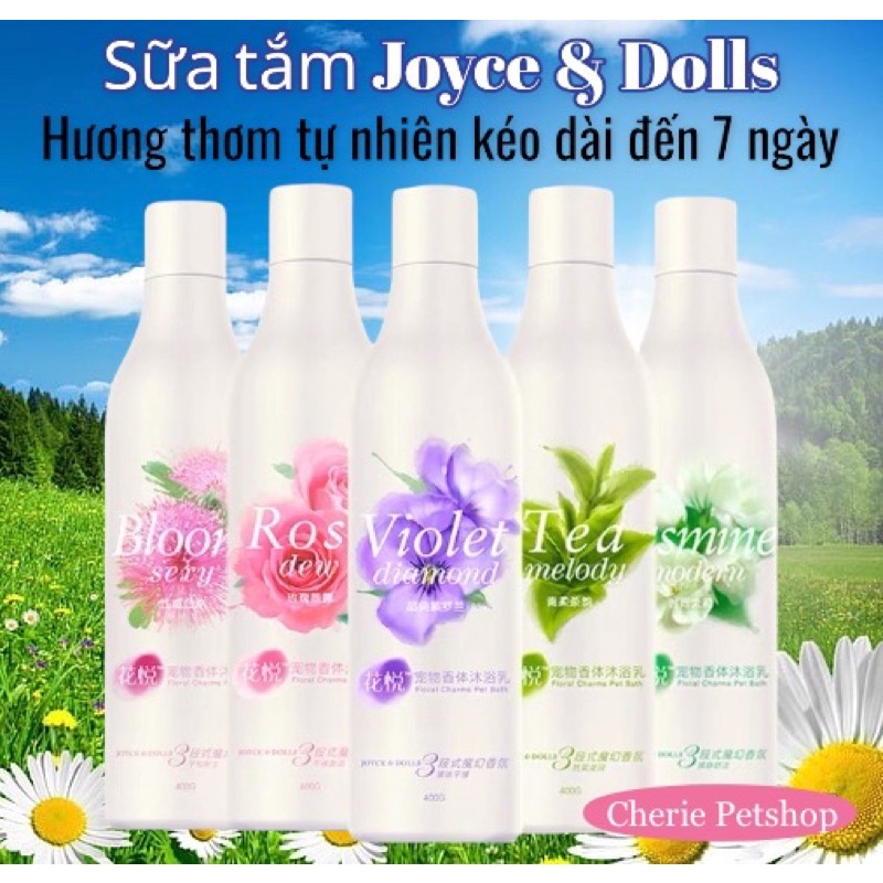 Sữa tắm Joyce &amp; dolls 400ml cho thú cưng