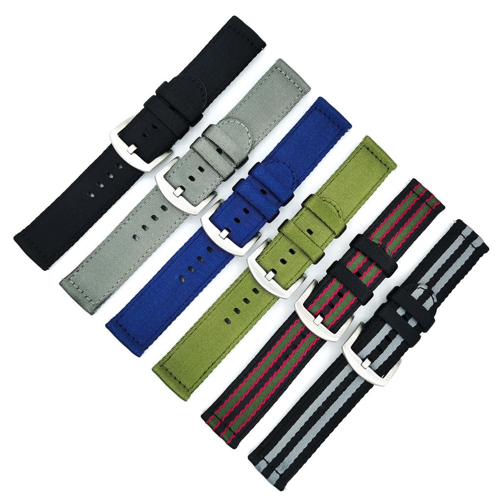 Dây Nylon Thay Thế Cho ĐồNg Hồ Đeo Tay 18mm 20mm 22mm