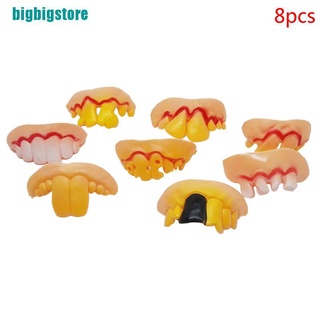 Bộ 8 Hàm Răng Giả Hóa Trang Ma Cà Rồng Vui Nhộn Cho Halloween Mới