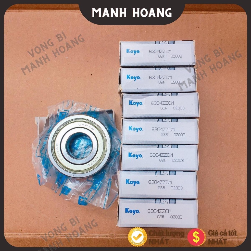 Vòng bi, bạc đạn 6304CM KOYO, tiêu chuẩn quốc tế, chất lượng cao, bền bỉ - Vòng bi Mạnh Hoàng