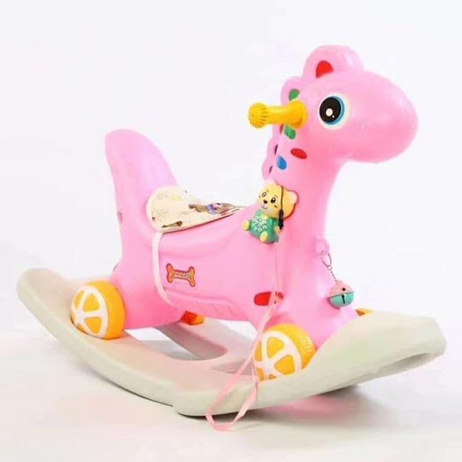ĐỒ CHƠI NGỰA BẬP BÊNH LẬT ĐẬT CÓ PHÁT NHẠC 2IN1 CHO BÉ 🦄