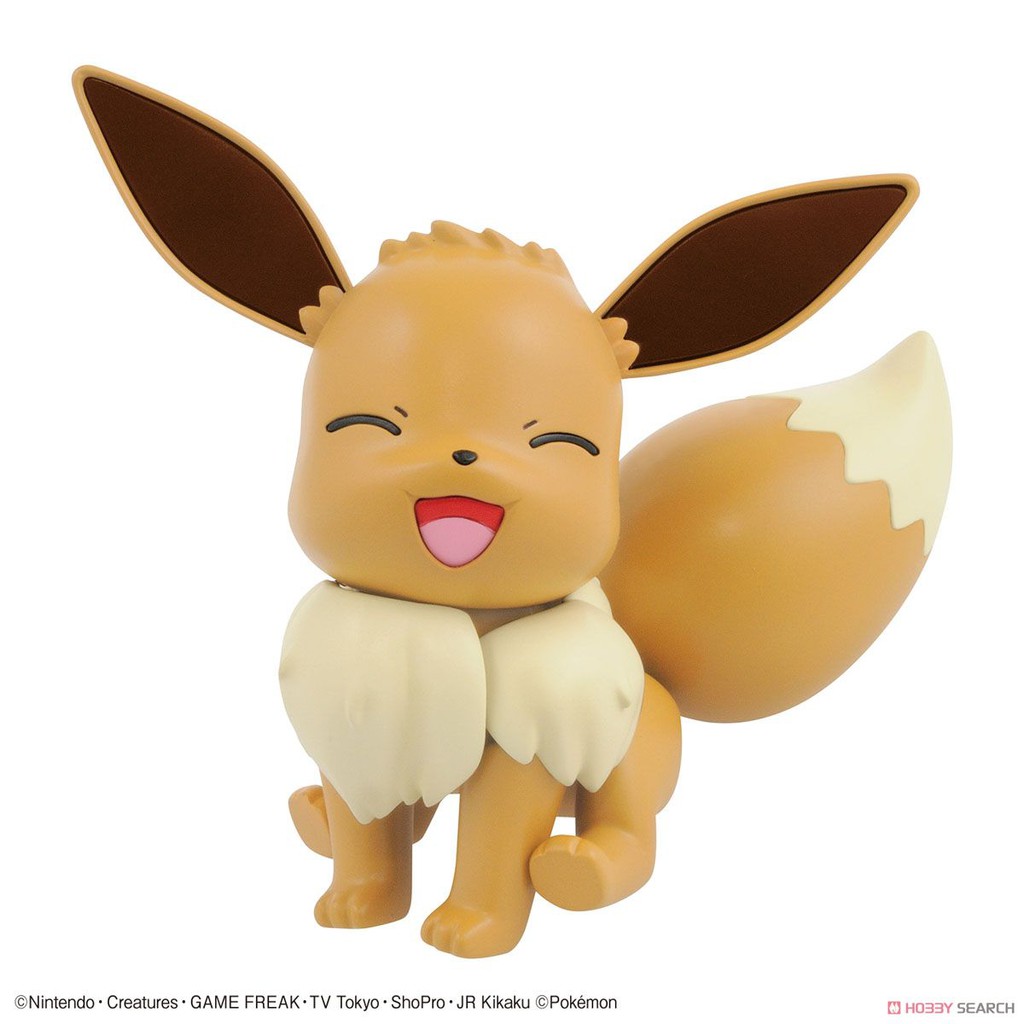 Mô Hình Lắp Ráp POKEMON EEVEE Pokepla 42 COLLECTION SELECT SERIES Bandai Figure Rise Standard Đồ Chơi Anime Nhật