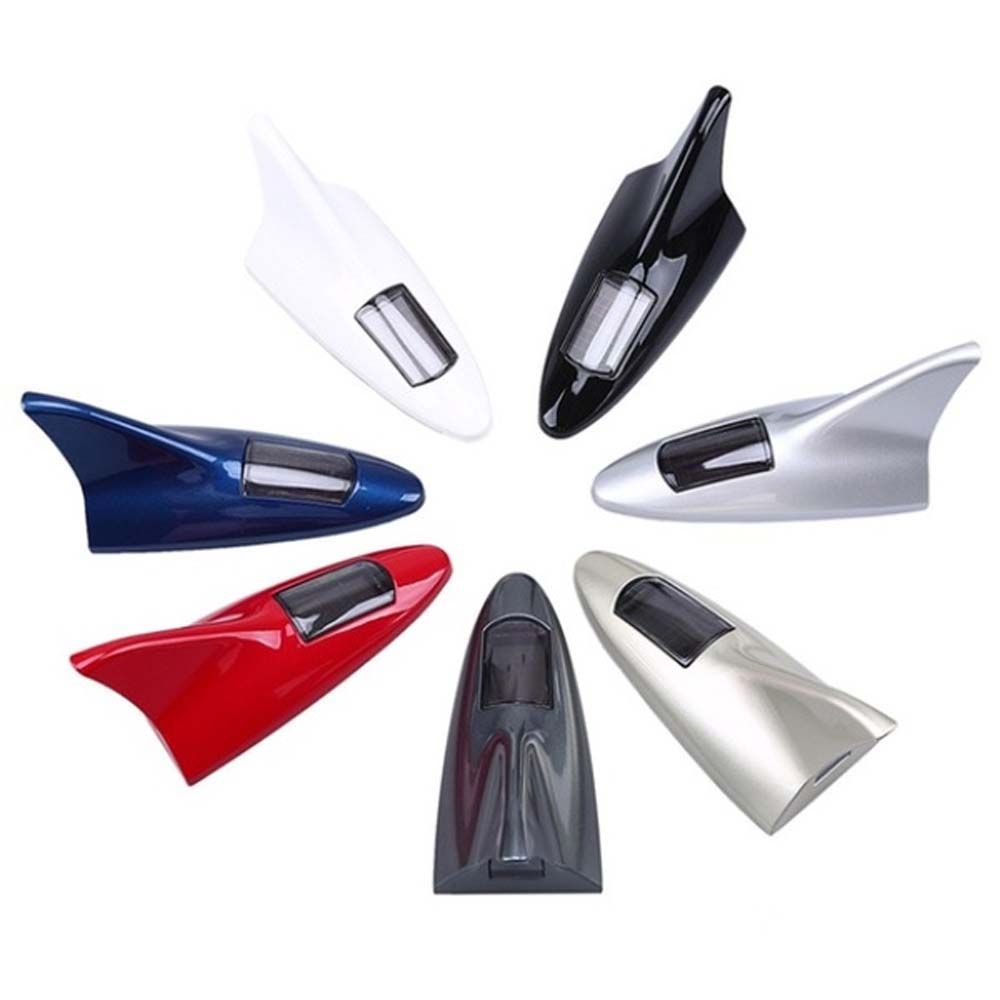 Ăng ten hình vây cá mập chống tĩnh điện có đèn LED cảnh báo an toàn gắn nóc xe hơi