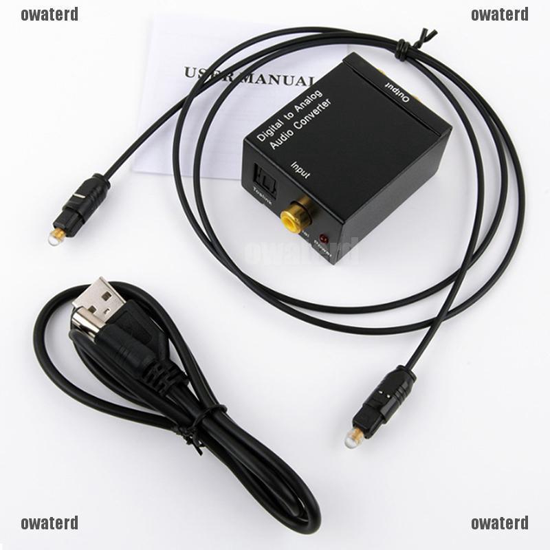 ★GIÁ RẺ★ Optical Coaxial  Digital to Analog Audio Converter Adapter RCA L/R
