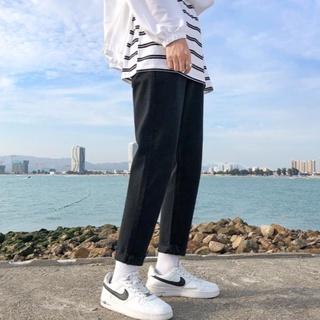 Quần jean baggy rách gấu màu đen phong cách Hàn Quốc không bai không xù R01- Jaune Blanc