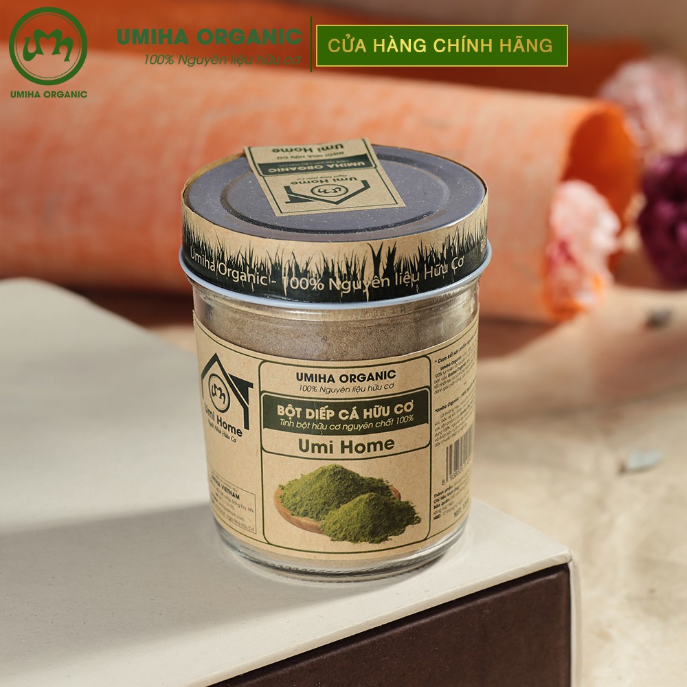 Bột Diếp Cá hữu cơ UMIHOME nguyên chất - Uống làm mát cơ thể, tăng đề kháng, đẹp da, thải độc tố , kích thích tiêu hóa | BigBuy360 - bigbuy360.vn