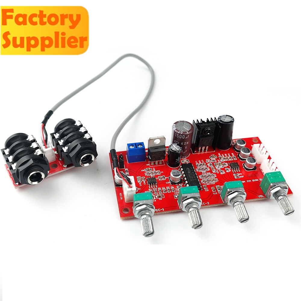 Bảng mạch pcbfun Micro M65831 PT2399 hiệu ứng trước và ánh sáng siêu cao NE5532