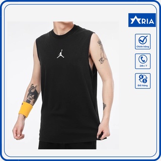 Áo ba lỗ sát nách vải thun lạnh 2C co dãn, Áo tập GYM thể dục chạy bộ ARIA MEN