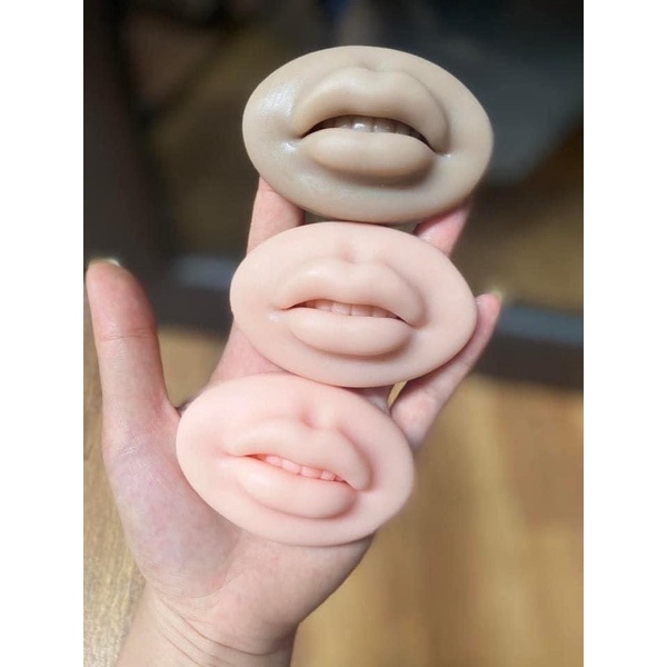 Môi 3D 5D silicon. Tập tiêm filer, tập phun xăm.