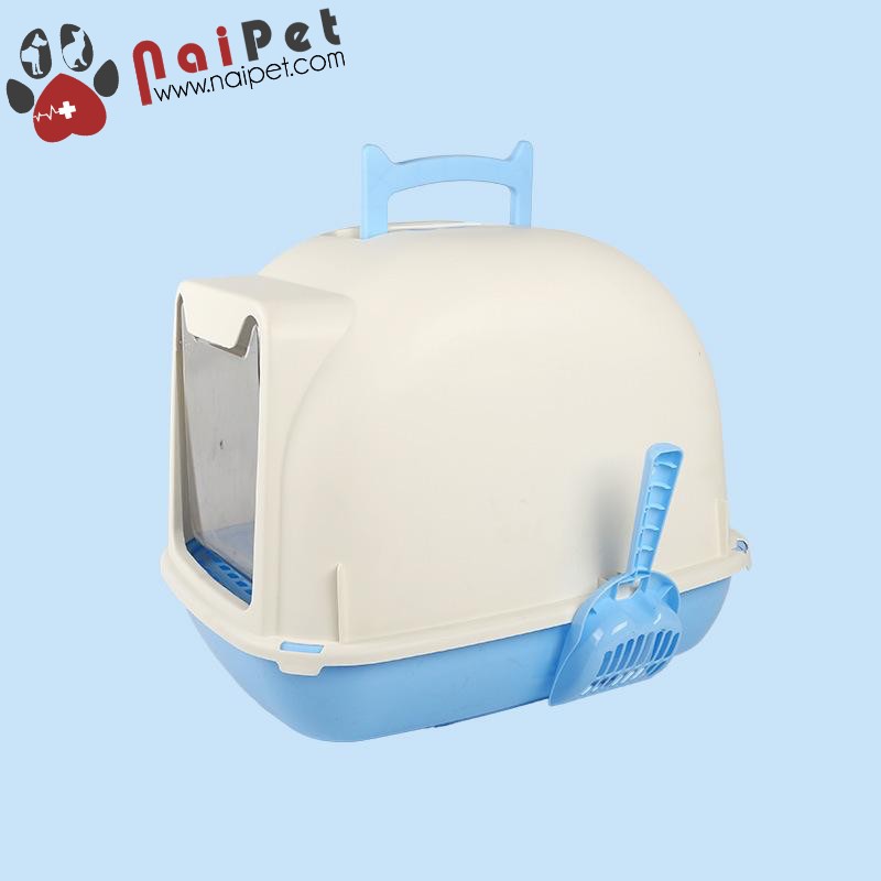 Nhà Vệ Sinh Hộp Vệ Sinh Đựng Cát Cửa Tai Mèo NVS004