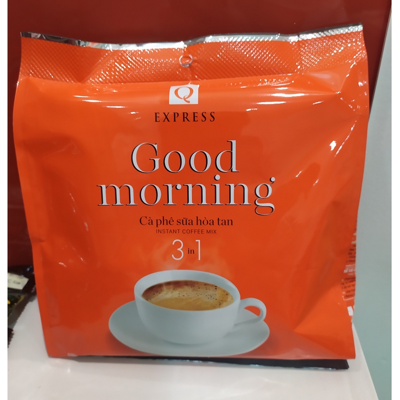 Cà phê hòa tan Trần Quang Good Morning 3in1 bịch 24 gói