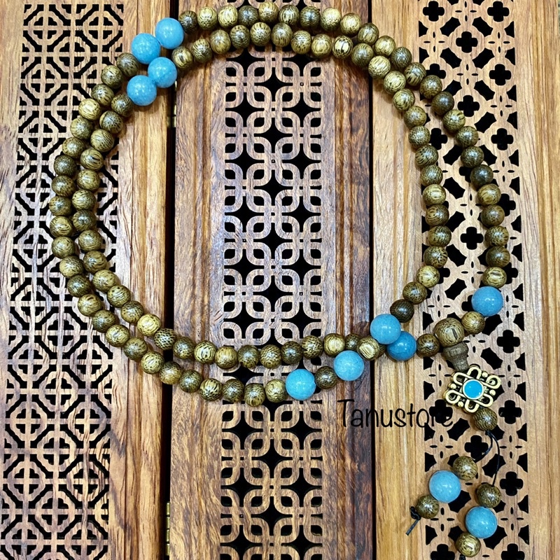 VÒNG TRẦM TỐC VN 108 HẠT MIX KHOÁ TRƯỜNG THỌ- KHOÁ VÔ TẬN- TANUSTORE