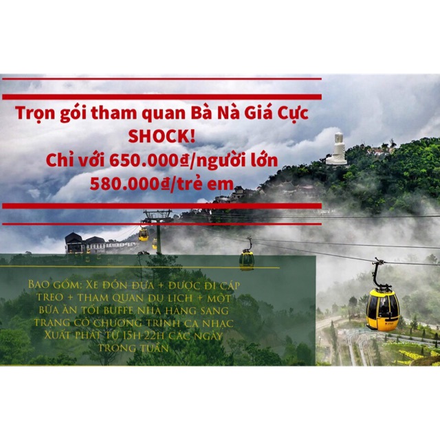 Tour bà nà giá cực Shock