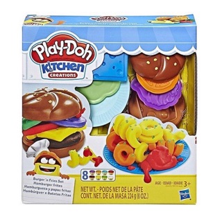 Bộ dụng cụ làm bánh burger đất nặn Playdoh