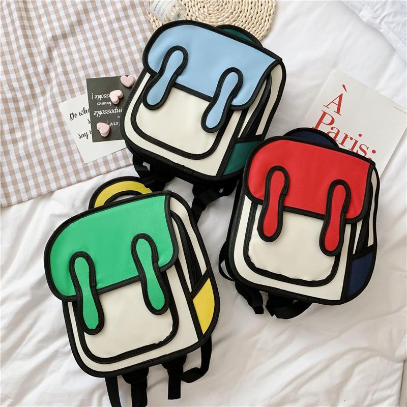 Ba Lô Đi Học Siêu Nhẹ 3D Thời Trang Cho Bé Trai Và Gái