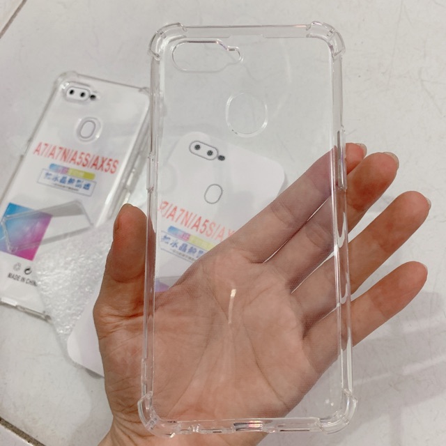 Combo 2 ốp silicon trong Chống SỐC Oppo A5S,A7