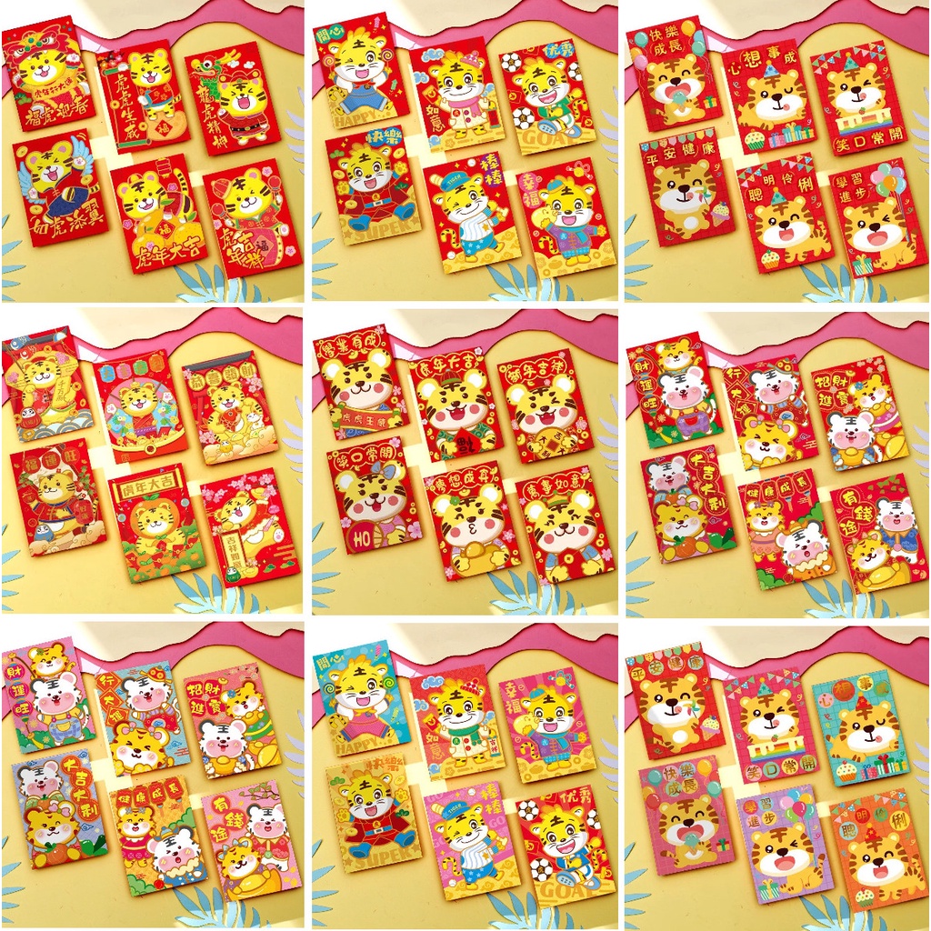 Set 6 bao lì xì tết 2023
