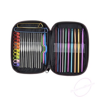 100pcs Aluminum Crochet Craft Sewing Needle Set