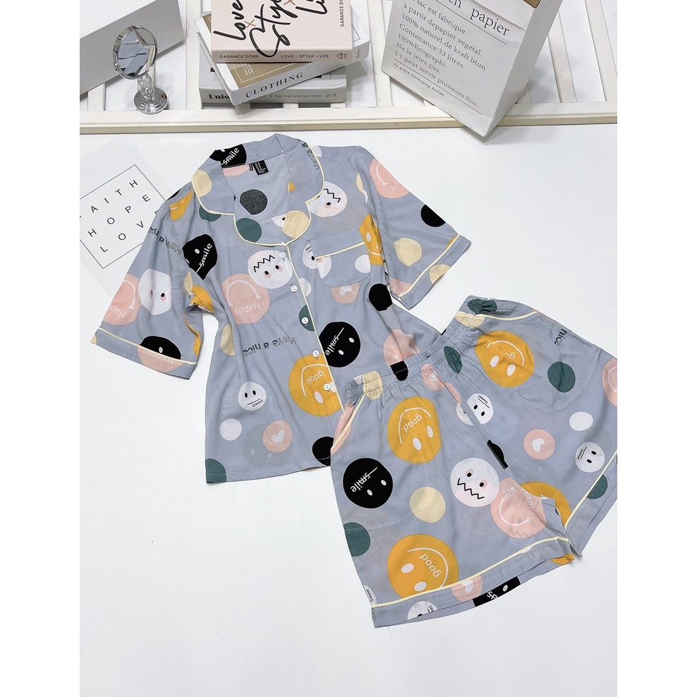 Pijama đùi chất tole lanh hàng VNXK