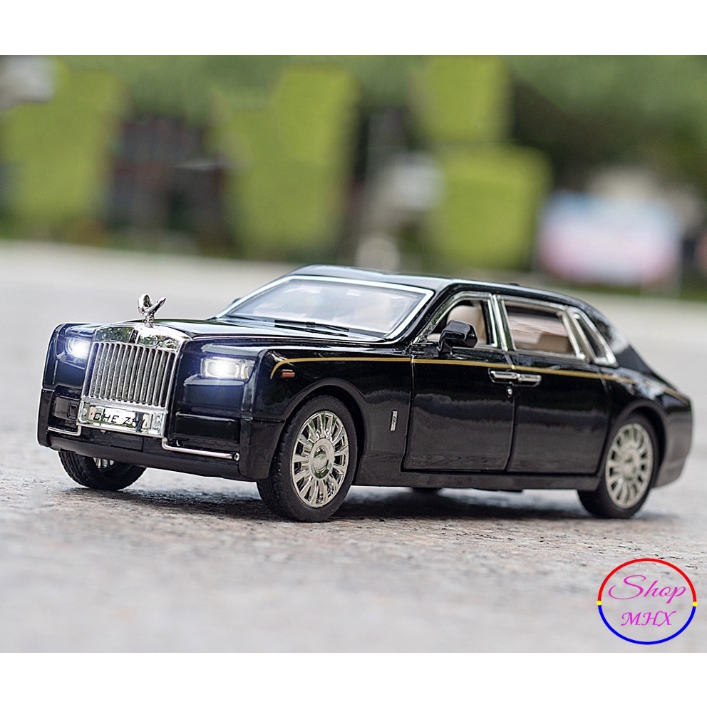 Xe đồ chơi mô hình sắt Rolls Royce Phantom TẶNG KÈM BIỂN SỐ tỉ lệ 1:32 hãng CheZhi 2 màu