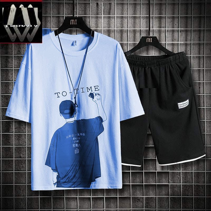 SET ĐỒ BỘ NAM THUN COTTON TOTIME - TEEN1