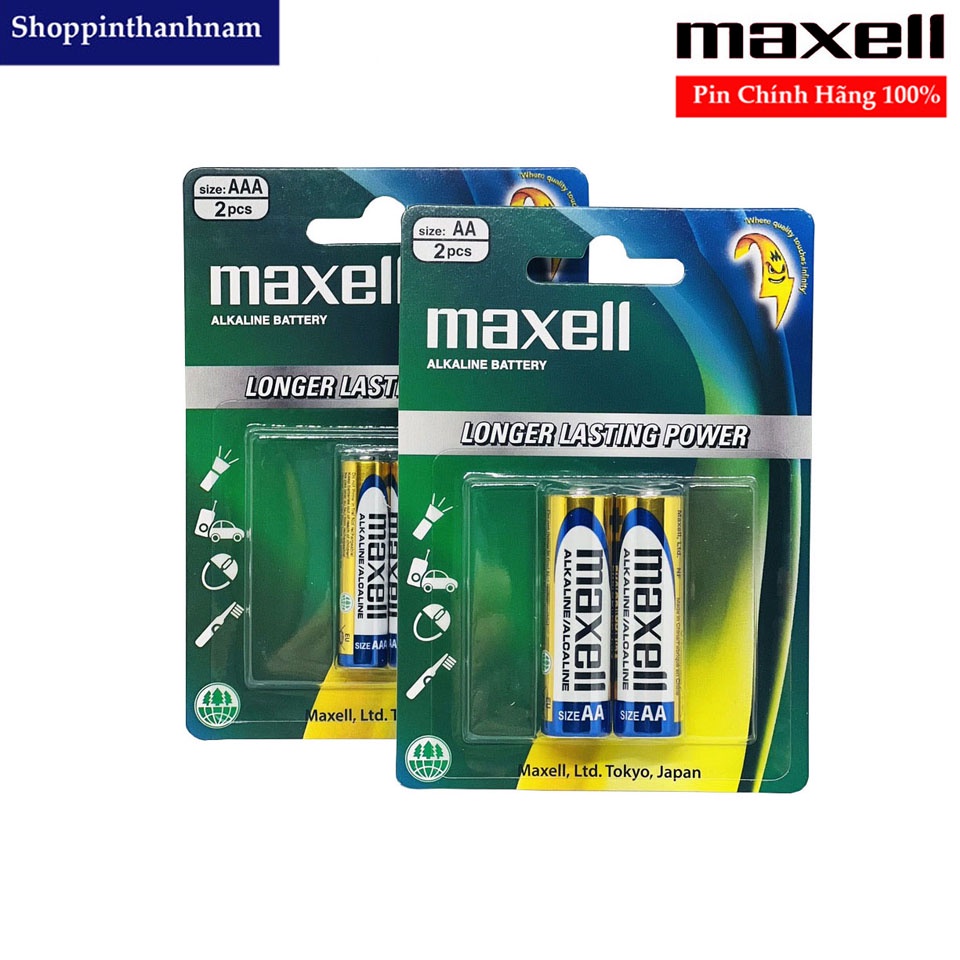 Pin AA - Pin AAA Maxell alkaline Dung Lượng Cao